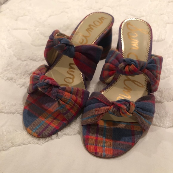 Sam Edelman- Size 9 multicolor plaid - Picture 6 of 8
